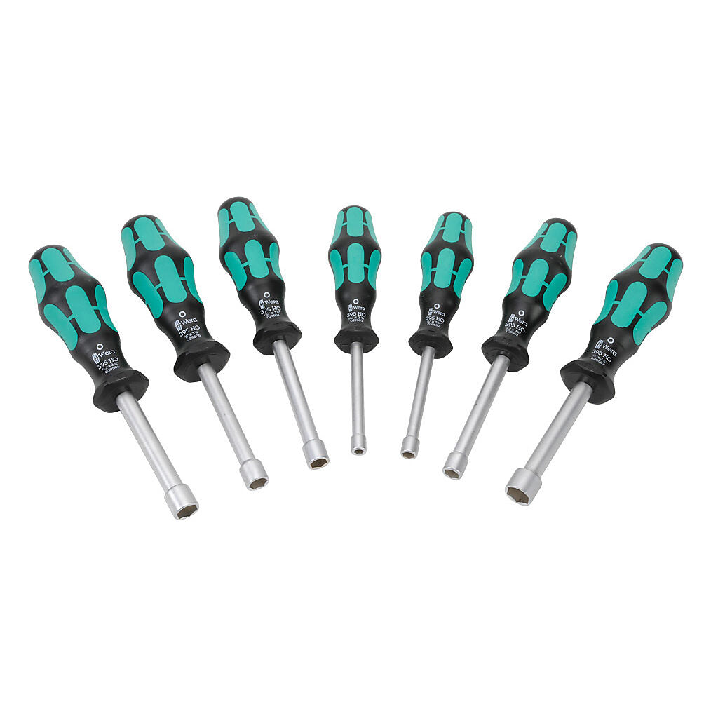 Wera nutdriver set, internal hex, 7 pieces, imperial.-05345230055