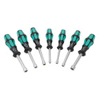 Wera nutdriver set, internal hex, 7 pieces, imperial.-05345230055