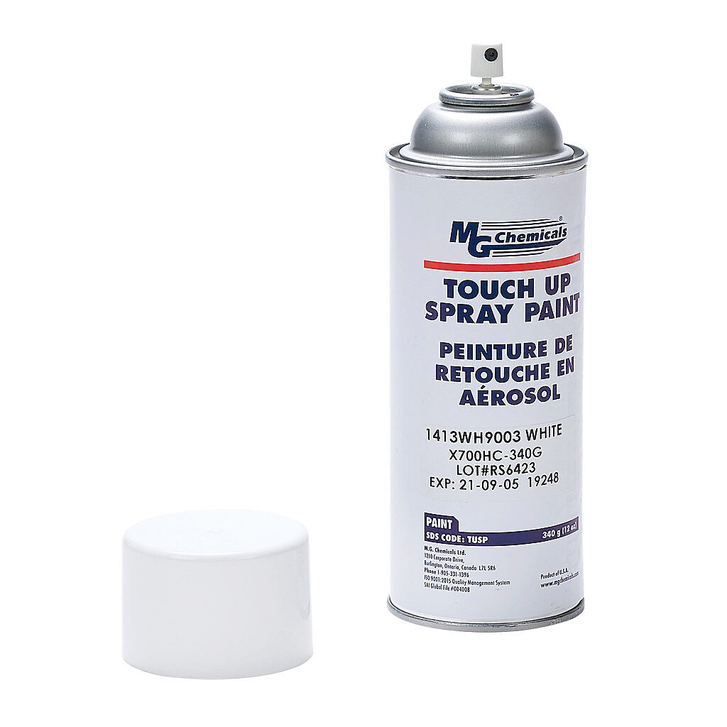 Hammond touch-up paint, 12 ounce spray, RAL 9003 white.-1413WH9003