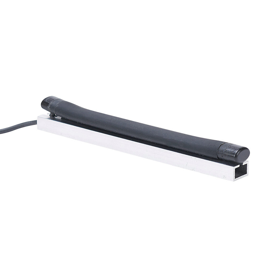 ASO Safety Solutions safety contact edge, 15 x 10mm, 6in length, pigtail, 8.2ft/2.5m cable length. Aluminum mounting rail included. Preassembled with 8.2k ohm resistor for 2-wire installation.-1501-1461