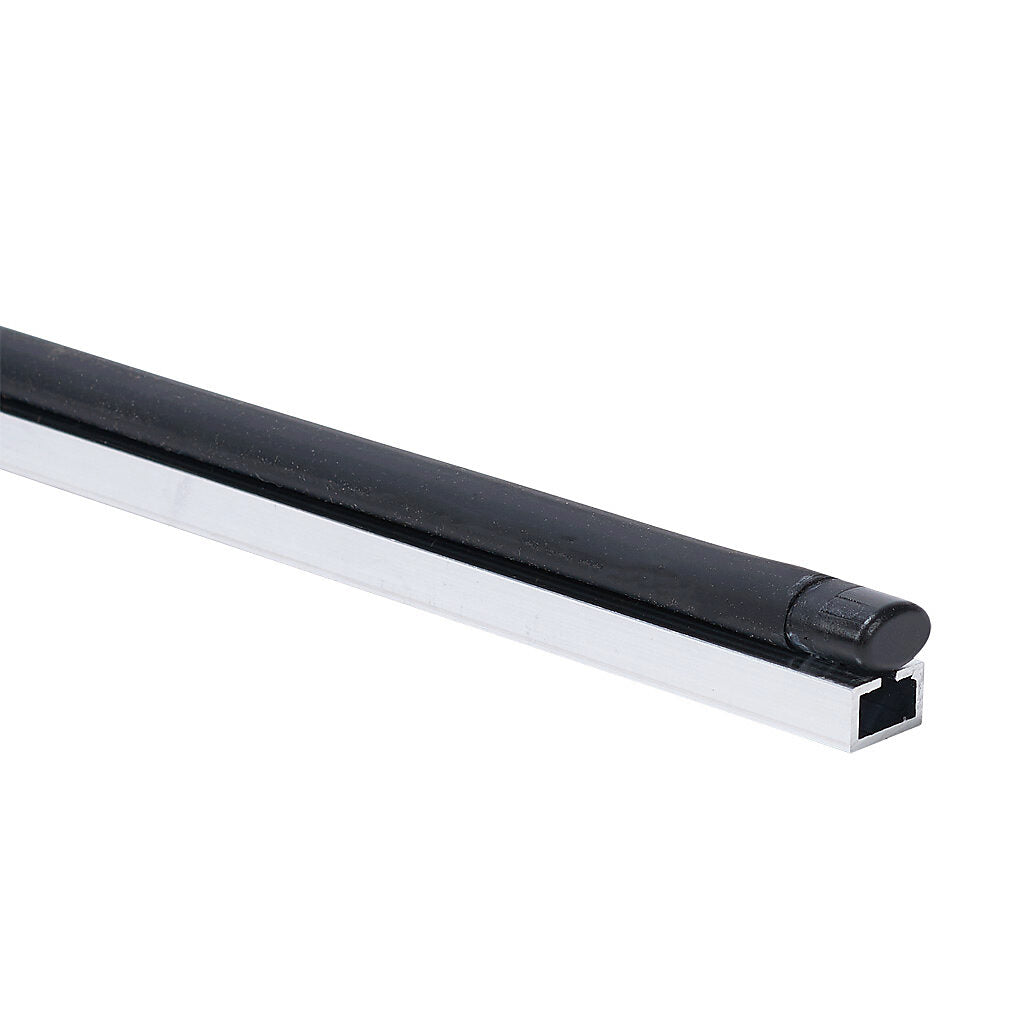 ASO Safety Solutions safety contact edge, 15 x 10mm, 2.5ft length, pigtail, 8.2ft/2.5m cable length. Aluminum mounting rail included. Preassembled with 8.2k ohm resistor for 2-wire installation.-1501-1468