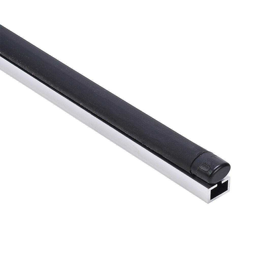 ASO Safety Solutions safety contact edge, 15 x 10mm, 3ft length, pigtail, 8.2ft/2.5m cable length. Aluminum mounting rail included. Preassembled with 8.2k ohm resistor for 2-wire installation.-1501-1469