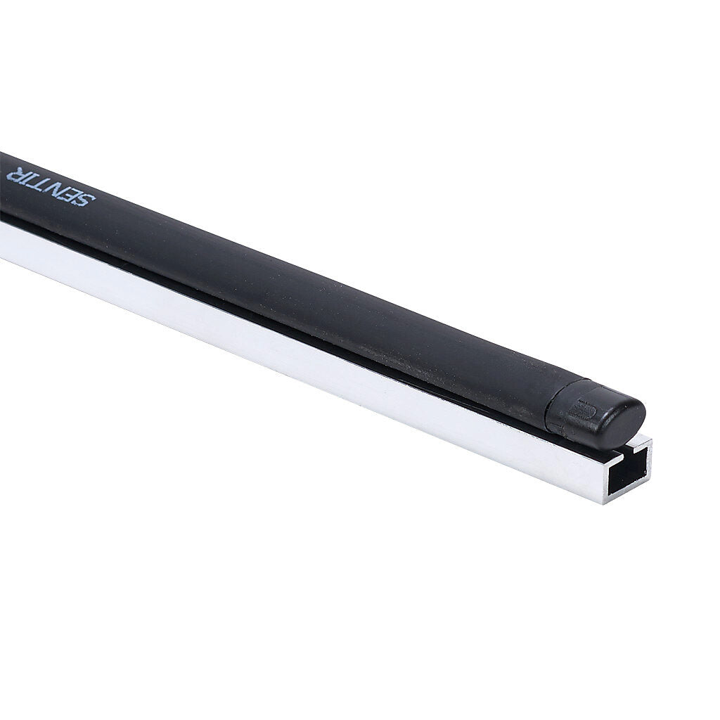 ASO Safety Solutions safety contact edge, 15 x 10mm, 3.5ft length, pigtail, 8.2ft/2.5m cable length. Aluminum mounting rail included. Preassembled with 8.2k ohm resistor for 2-wire installation.-1501-1470