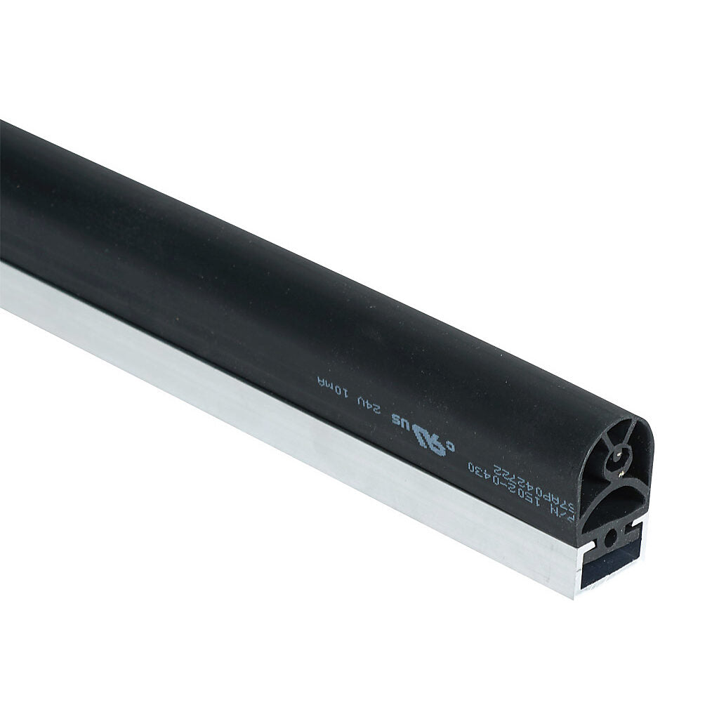 ASO Safety Solutions safety contact edge, 25 x 30mm, 2ft length. Aluminum mounting rail included. Purchase required end caps separately.-1502-2110