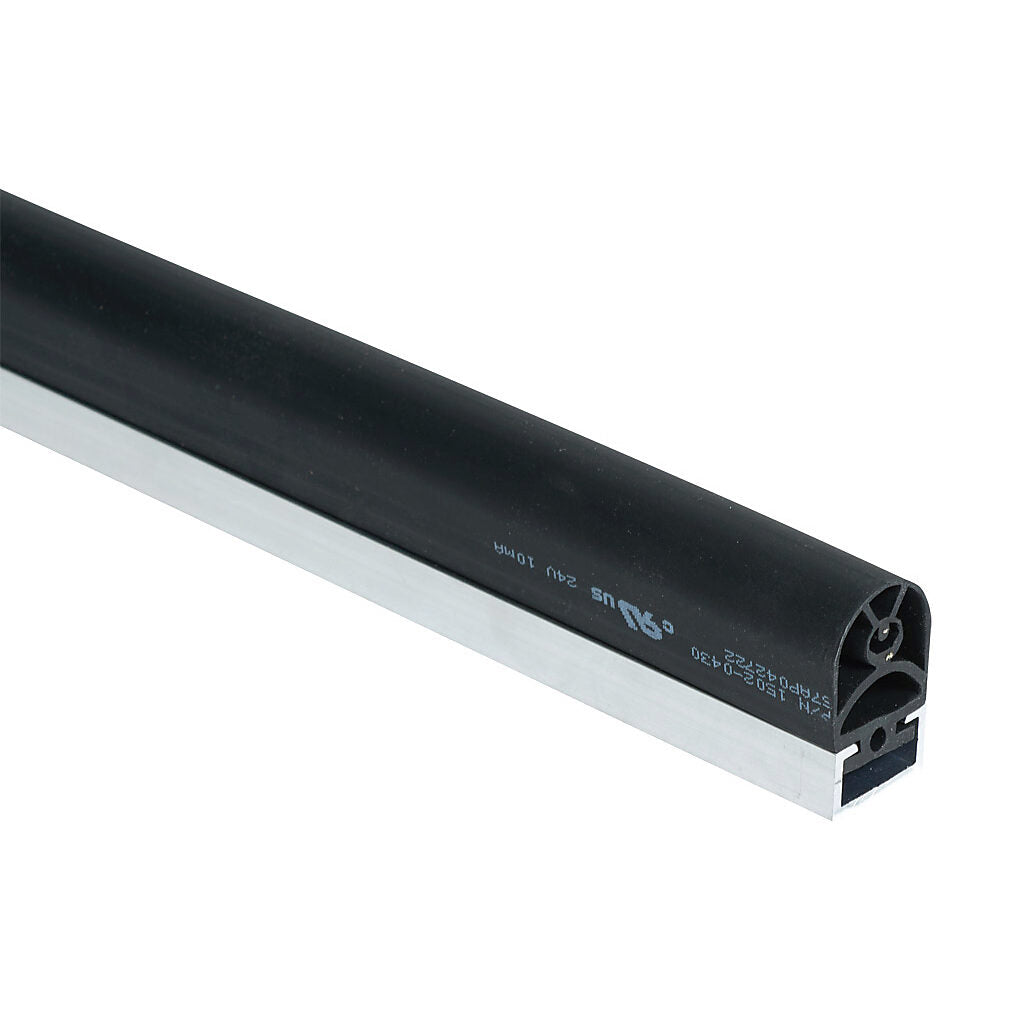 ASO Safety Solutions safety contact edge, 25 x 30mm, 5ft length. Aluminum mounting rail included. Purchase required end caps separately.-1502-2111