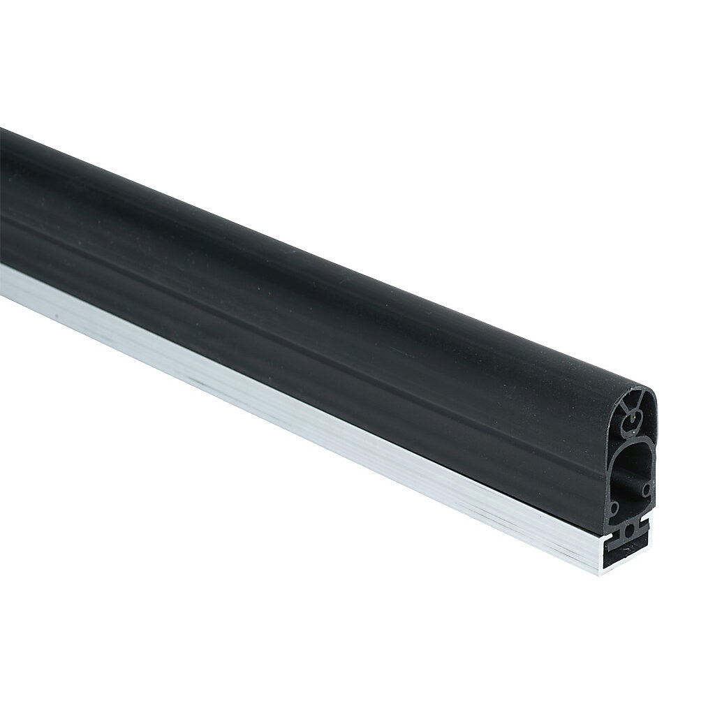 ASO Safety Solutions safety contact edge, 25 x 45mm, 2ft length. Aluminum mounting rail included. Purchase required end caps separately.-1502-2113