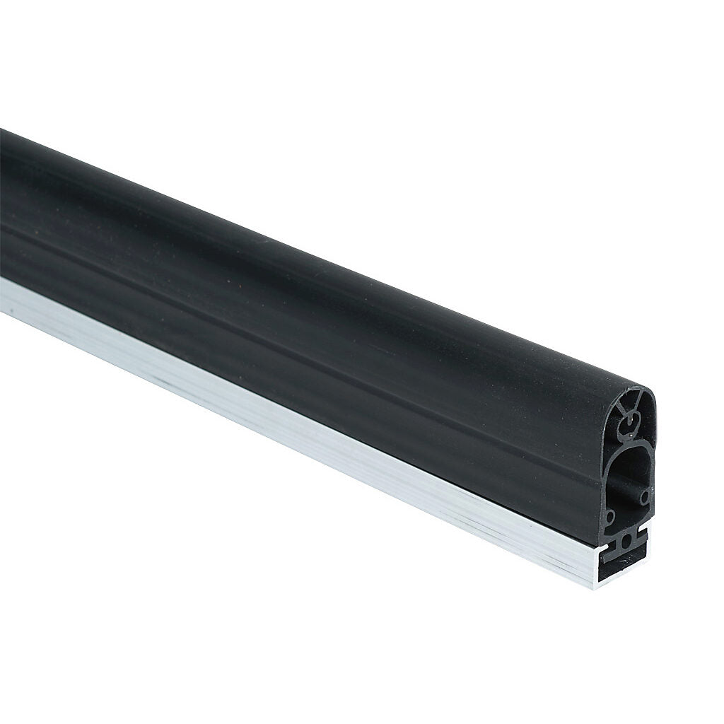 ASO Safety Solutions safety contact edge, 25 x 45mm, 5ft length. Aluminum mounting rail included. Purchase required end caps separately.-1502-2114