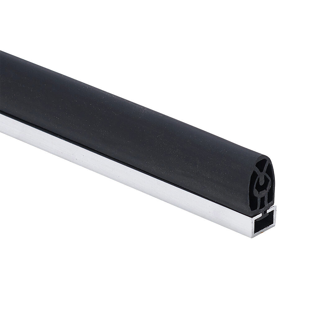 ASO Safety Solutions safety contact edge, 15 x 25mm, 2ft length. Aluminum mounting rail included. Purchase required end caps separately.-1502-4730