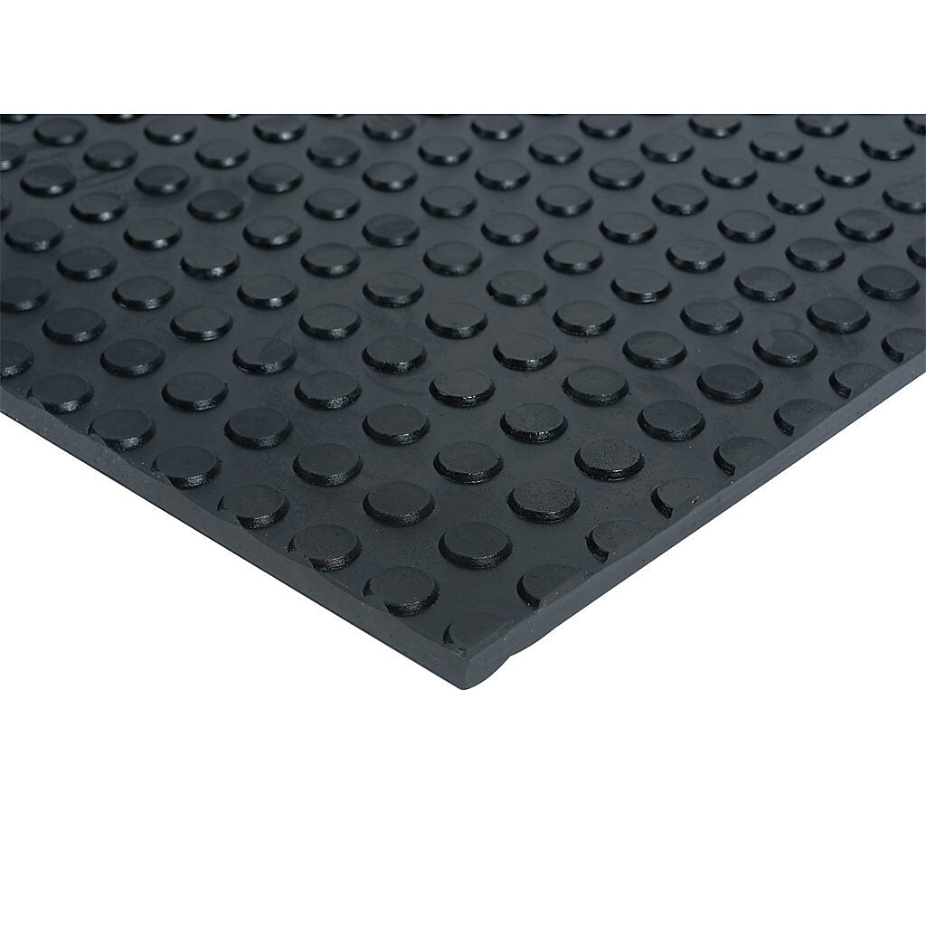 ASO Safety Solutions safety contact mat, 24 x 60in, straight edge, 24 VAC/VDC operating voltage, polyurethane contact surface, black, IP65, 4.7in/120mm cable length, (1) 3-pin male M8 connector and (1) 3-pin female M8 connector.-1602-4102
