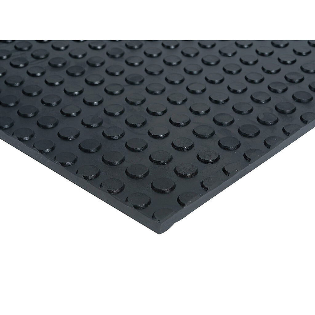 ASO Safety Solutions safety contact mat, 36 x 48in, straight edge, 24 VAC/VDC operating voltage, polyurethane contact surface, black, IP65, 4.7in/120mm cable length, (1) 3-pin male M8 connector and (1) 3-pin female M8 connector.-1602-4104