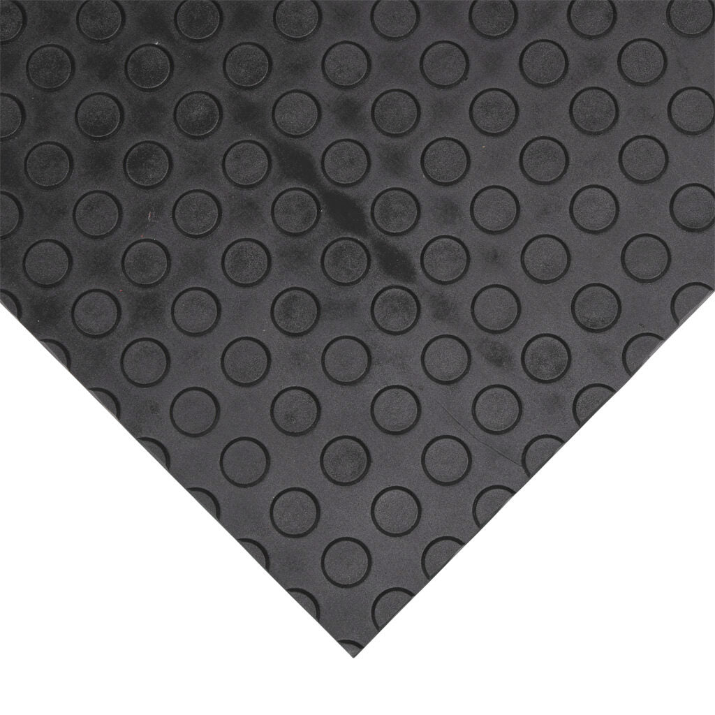 ASO Safety Solutions safety contact mat, 24 x 24in, straight edge, 24 VAC/VDC operating voltage, polyurethane contact surface, black, IP65, 4.7in/120mm cable length, (1) 3-pin male M8 connector and (1) 3-pin female M8 connector.-1602-4106