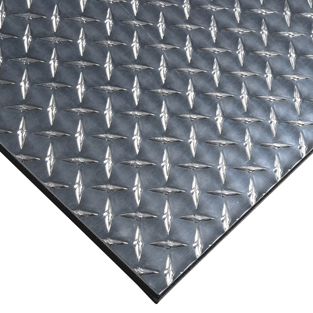 ASO Safety Solutions safety contact mat, 24 x 48in, straight edge, 24 VAC/VDC operating voltage, aluminum contact surface, IP65, 4.7in/120mm cable length, (1) 3-pin male M8 connector and (1) 3-pin female M8 connector.-1602-4550