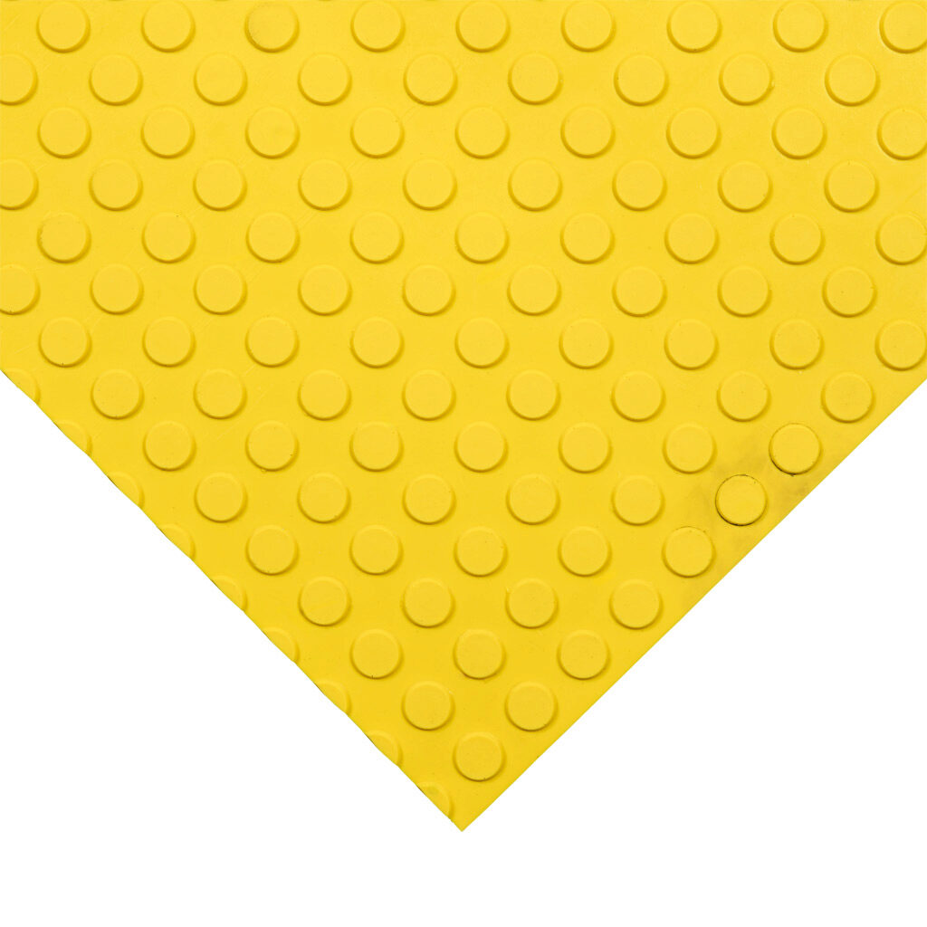 ASO Safety Solutions safety contact mat, 24 x 60in, straight edge, 24 VAC/VDC operating voltage, polyurethane contact surface, yellow, IP65, 4.7in/120mm cable length, (1) 3-pin male M8 connector and (1) 3-pin female M8 connector.-1602-6420
