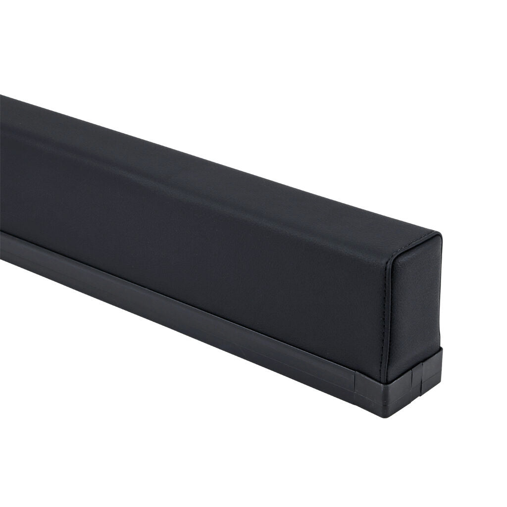 ASO Safety Solutions safety contact bumper, 60 x 100mm, 4ft length, black, (1) 3-pin male M8 connector and (1) 3-pin female M8 connector, 4.7in/120mm cable length. Aluminum mounting rail included.-1701-6190