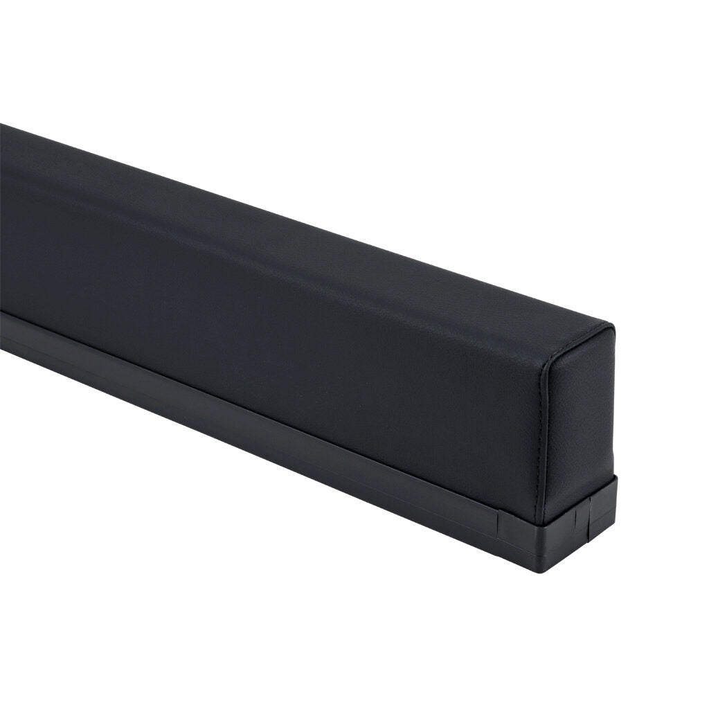 ASO Safety Solutions safety contact bumper, 60 x 100mm, 5ft length, black, (1) 3-pin male M8 connector and (1) 3-pin female M8 connector, 4.7in/120mm cable length. Aluminum mounting rail included.-1701-6200