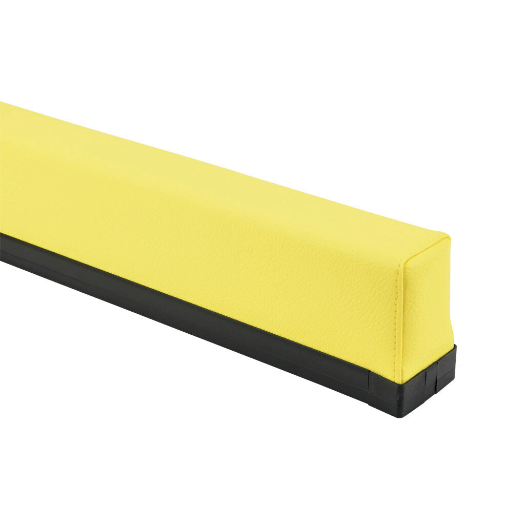 ASO Safety Solutions safety contact bumper, 60 x 100mm, 5ft length, yellow, (1) 3-pin male M8 connector and (1) 3-pin female M8 connector, 4.7in/120mm cable length. Aluminum mounting rail included.-1701-6320