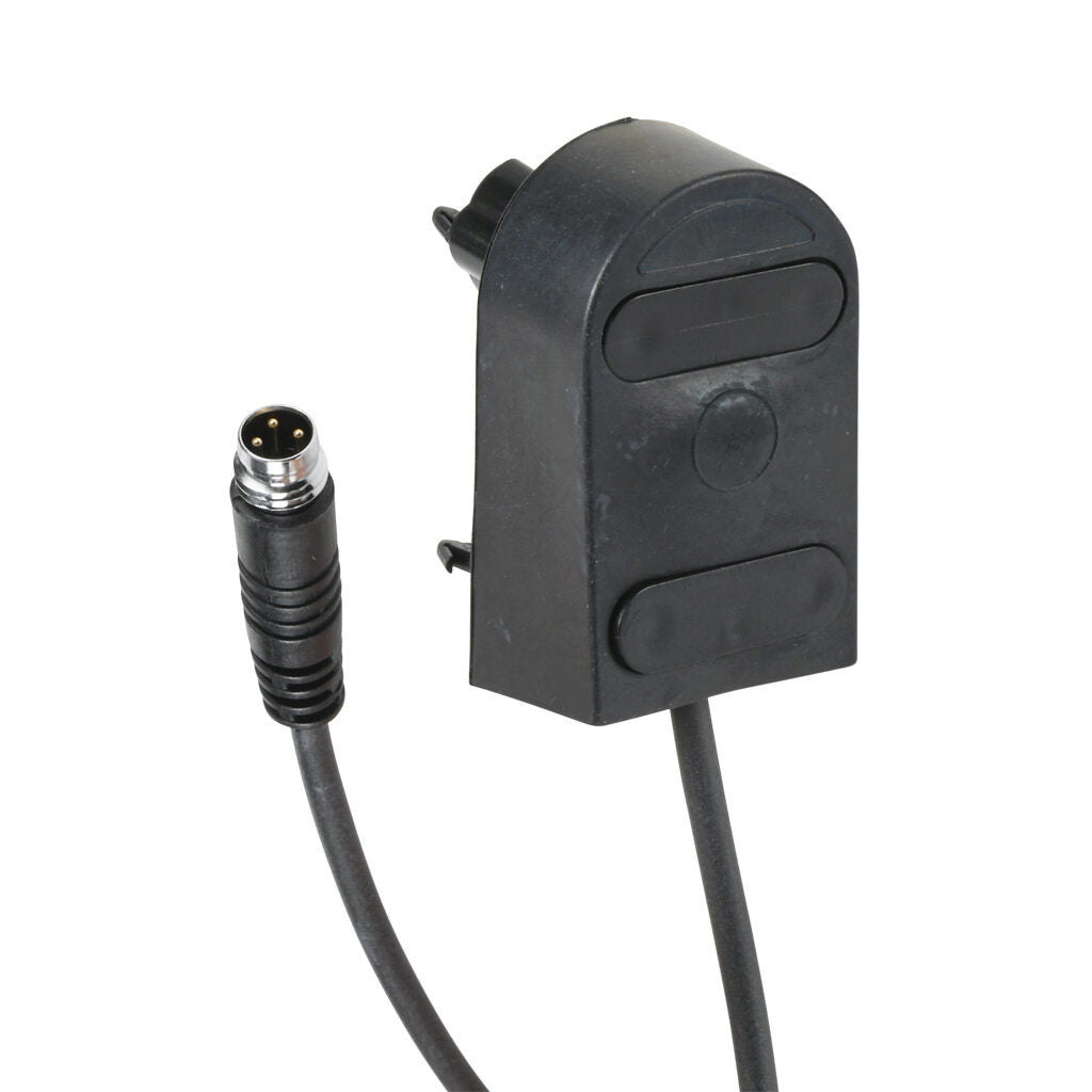 ASO Safety Solutions safety contact edge end cap, 1.6ft/0.5m cable length, 3-pin male M8. For use with 25 x 45mm safety contact edge.-1804-1376