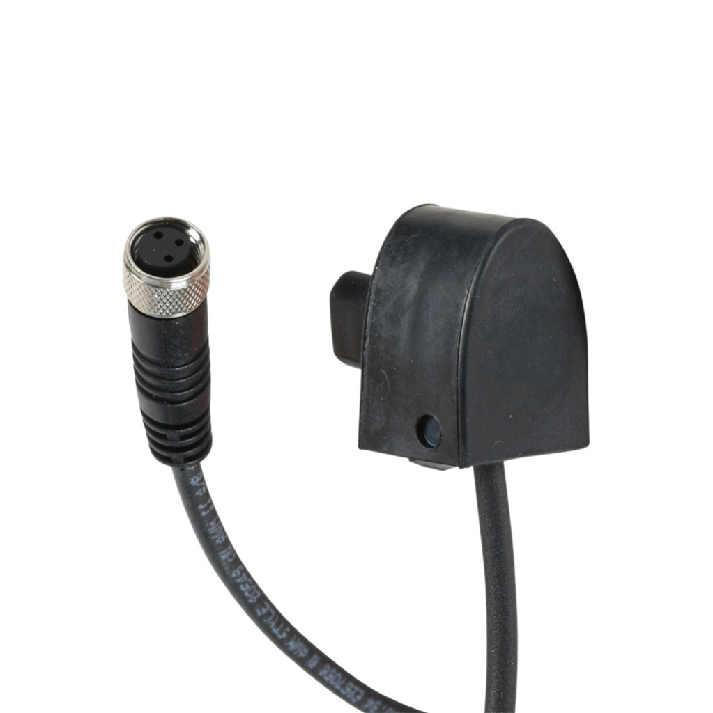 ASO Safety Solutions safety contact edge end cap, 1.6ft/0.5m cable length, 3-pin female M8. For use with 15 x 25mm safety contact edge.-1804-3731