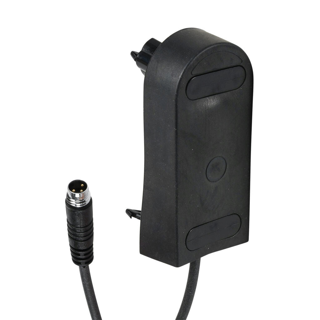 ASO Safety Solutions safety contact edge end cap, 1.6ft/0.5m cable length, 3-pin male M8. For use with 30 x 70mm safety contact edge.-1804-3990