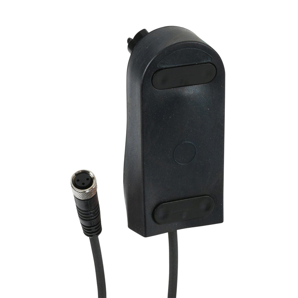 ASO Safety Solutions safety contact edge end cap, 1.6ft/0.5m cable length, 3-pin female M8. For use with 30 x 70mm safety contact edge.-1804-4000