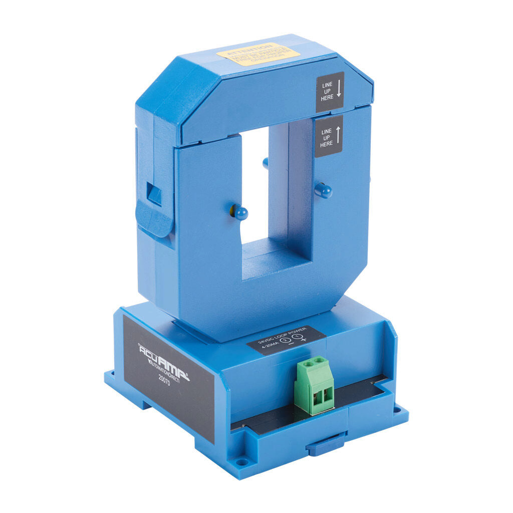 AcuAMP AC current transducer, 1-phase, split core, 0-400A sensing range, 4-20 mA output.-ACT400-42L-S