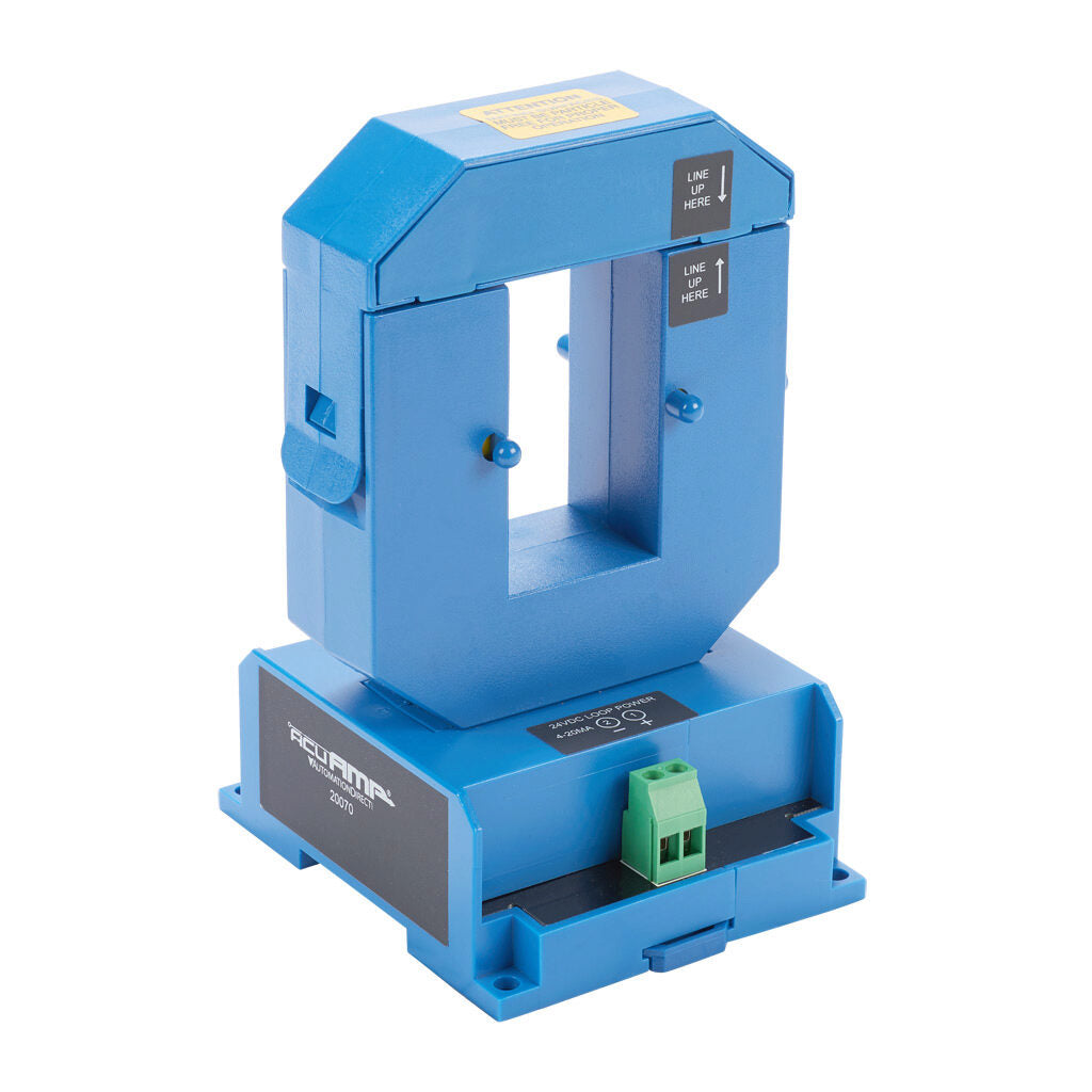 AcuAMP AC current transducer, 1-phase, split core, 0-400A sensing range, True RMS, 4-20 mA output.-ACTR400-42L-S