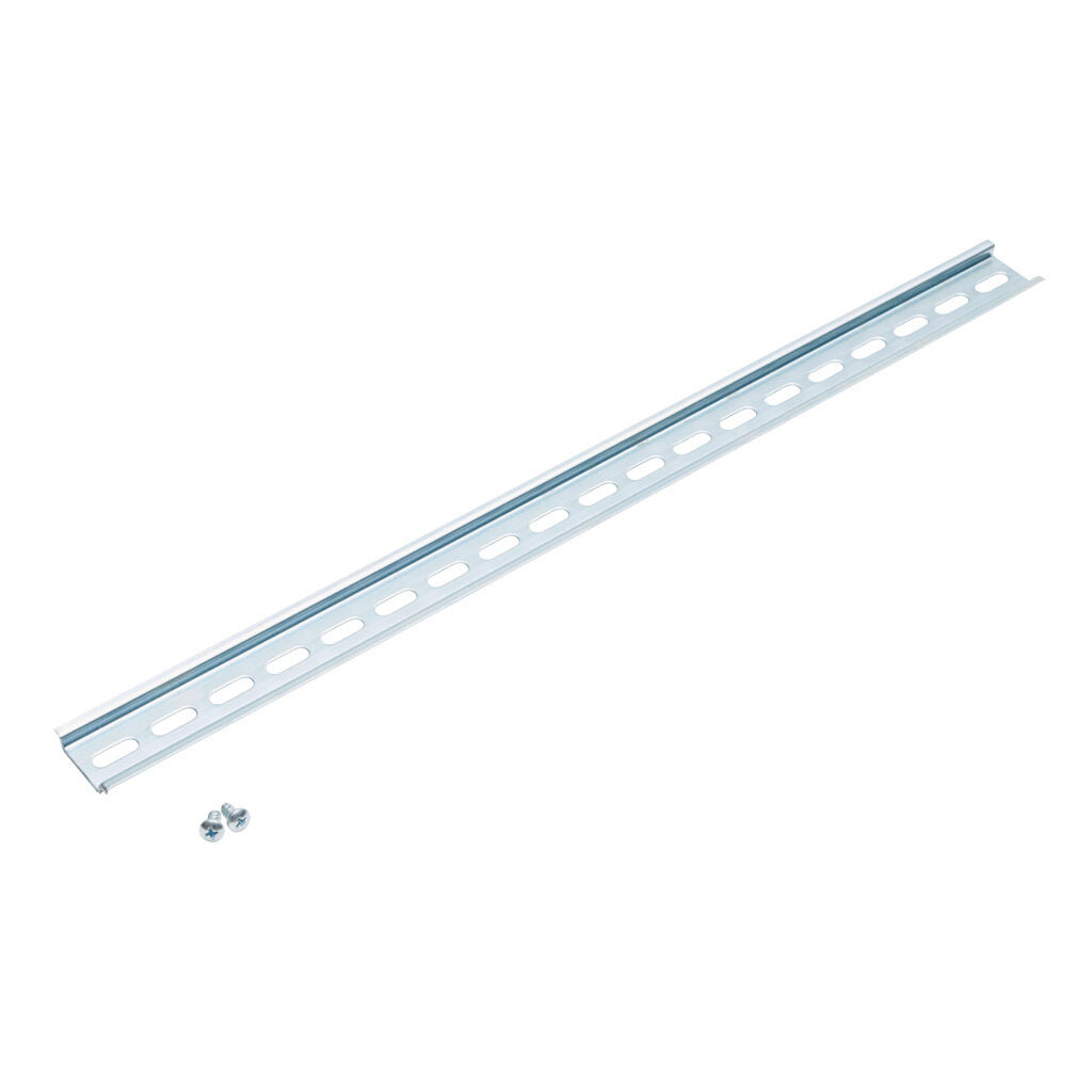 AttaBox DIN rail, slotted, 35mm width, 7mm height, 18.6in length, plated steel. For use with AHxx2016xxx Heartland series enclosures.-AH20DR