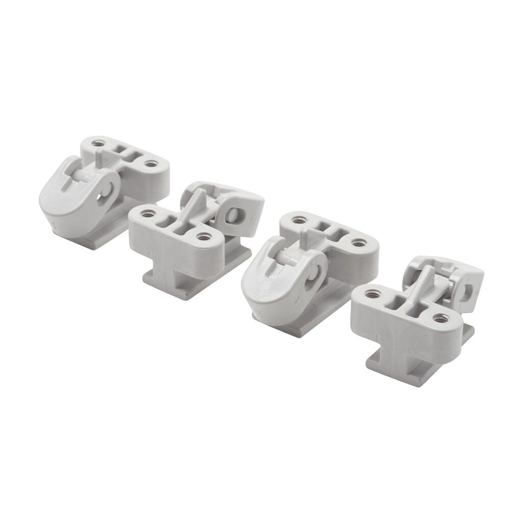 AttaBox Heartland series swing panel bracket, polycarbonate. Package of 4. For use with Heartland series enclosures. Mounting screws included.-AHSPM