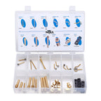 NITRA pneumatic air jet set, 35 pieces, brass.-AJS-35