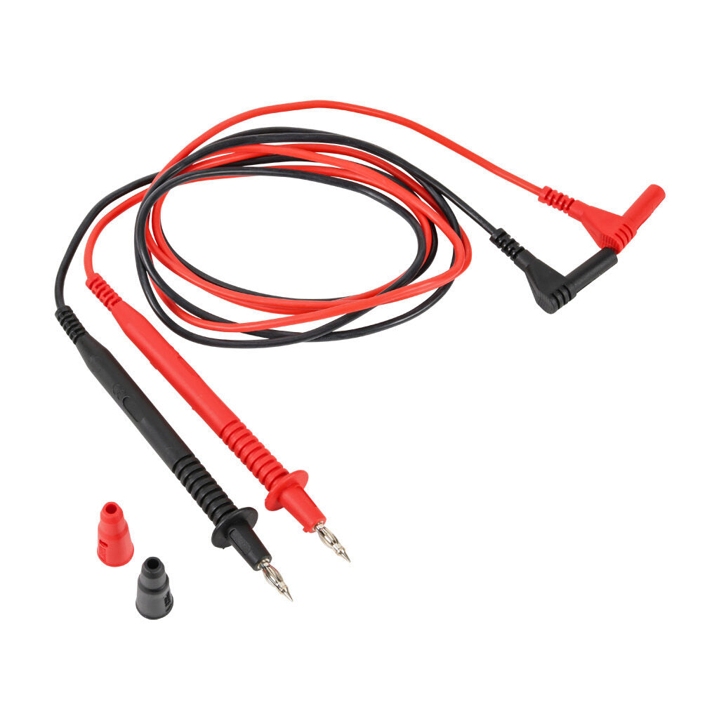 ARDENT test lead set, replacement, CAT IV 600V/CAT lll 1000V, 48in length. For use with all ARDENT multimeters and clamp meters. Standard tip CATIV 600V probe covers included.-ARD-PRB-STD