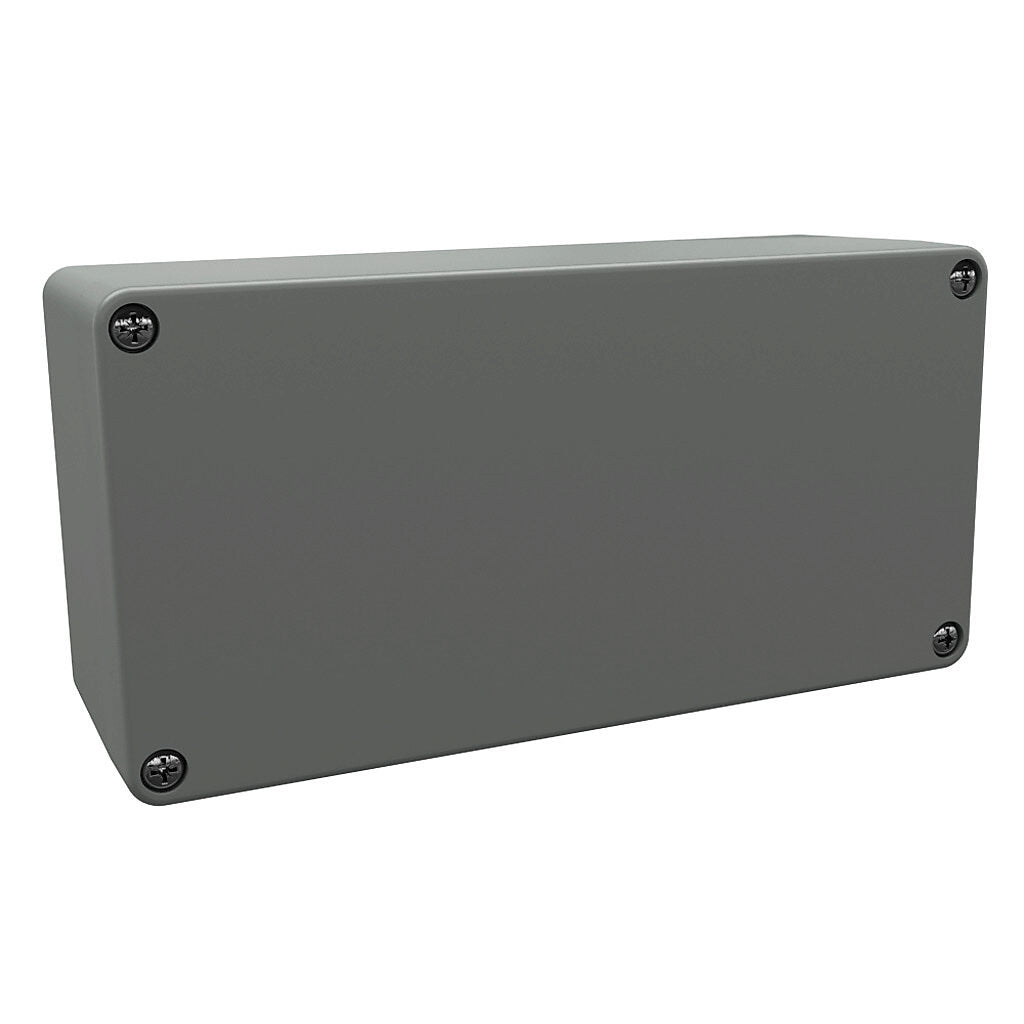 AttaBox BantamBox series enclosure, NEMA 1/3R/4/4X/12, 160 x 80 x 55mm (HxWxD), polycarbonate, RAL 7035 light gray, screw cover, purchase subpanel separately.-BB168055W