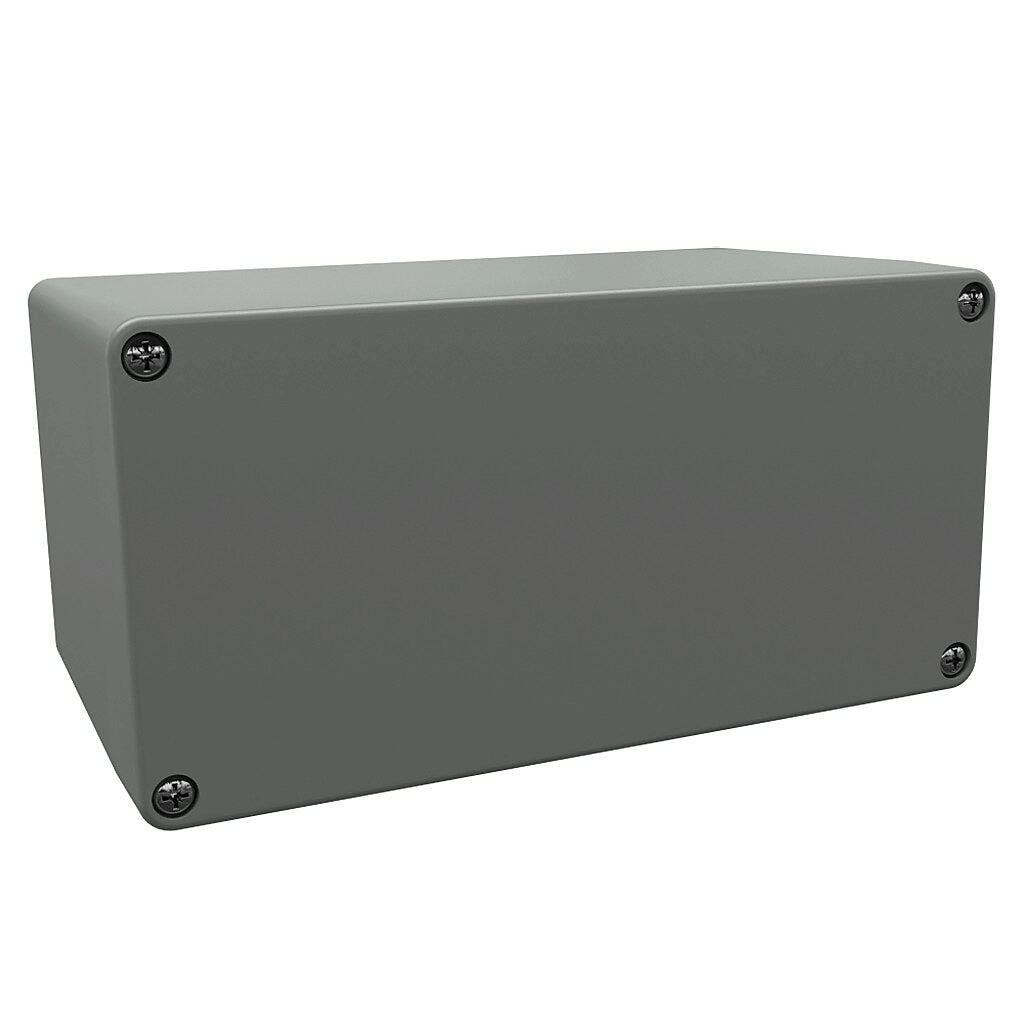 AttaBox BantamBox series enclosure, NEMA 1/3R/4/4X/12, 160 x 80 x 90mm (HxWxD), polycarbonate, RAL 7035 light gray, screw cover, purchase subpanel separately.-BB168090W