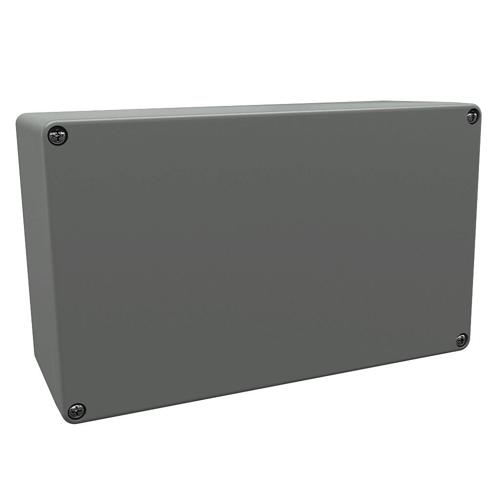 AttaBox BantamBox series enclosure, NEMA 1/3R/4/4X/12, 200 x 120 x 75mm (HxWxD), polycarbonate, RAL 7035 light gray, screw cover, purchase subpanel separately.-BB201275W