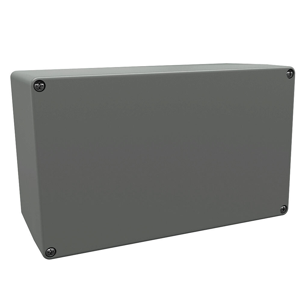 AttaBox BantamBox series enclosure, NEMA 1/3R/4/4X/12, 200 x 120 x 90mm (HxWxD), polycarbonate, RAL 7035 light gray, screw cover, purchase subpanel separately.-BB201290W