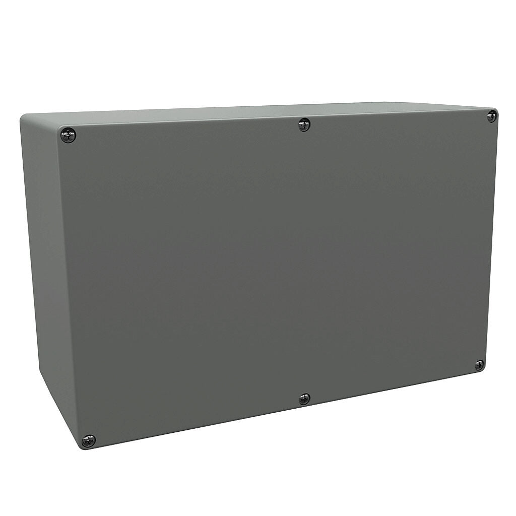 AttaBox BantamBox series enclosure, NEMA 1/3R/4/4X/12, 250 x 160 x 115mm (HxWxD), polycarbonate, RAL 7035 light gray, screw cover, purchase subpanel separately.-BB251611W