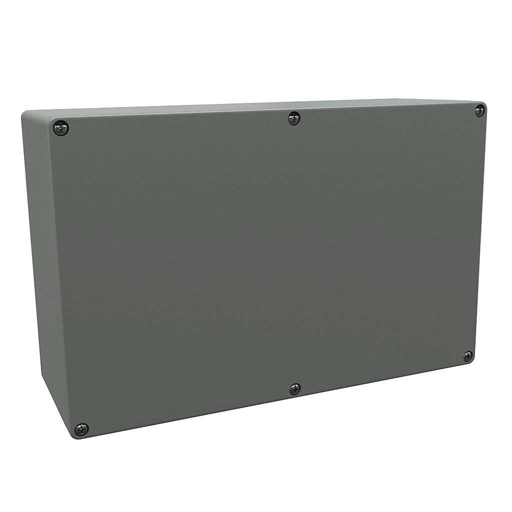 AttaBox BantamBox series enclosure, NEMA 1/3R/4/4X/12, 250 x 160 x 90mm (HxWxD), polycarbonate, RAL 7035 light gray, screw cover, purchase subpanel separately.-BB251690W