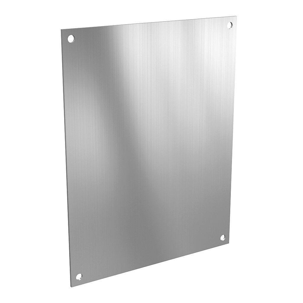 AttaBox subpanel, 3003-H14 aluminum. For use with AH1083xxx, AH1084xxx, and AHx1086xxx Heartland series enclosures.-BP108A