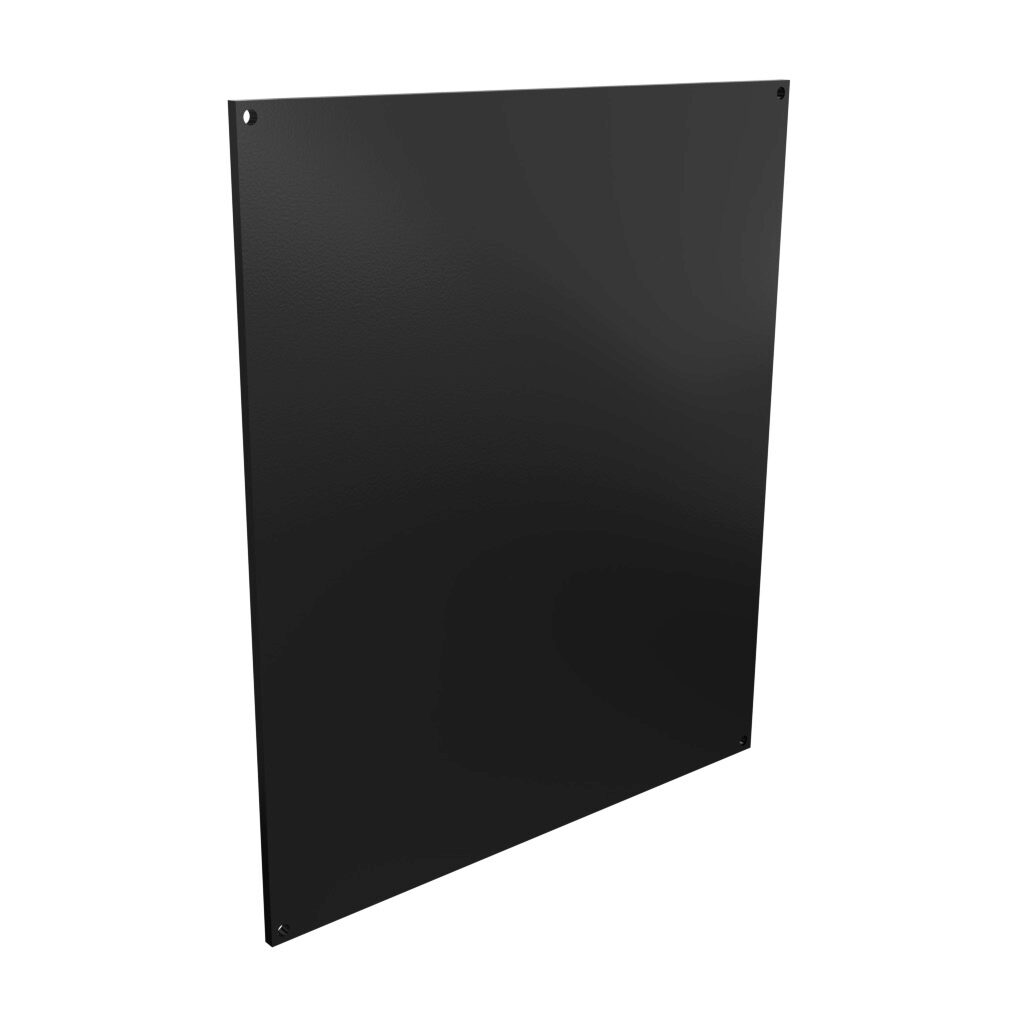 AttaBox subpanel, ABS plastic, black. For use with AH16144xxx and AHxx16148xxx Heartland series enclosures.-BP1614ABS