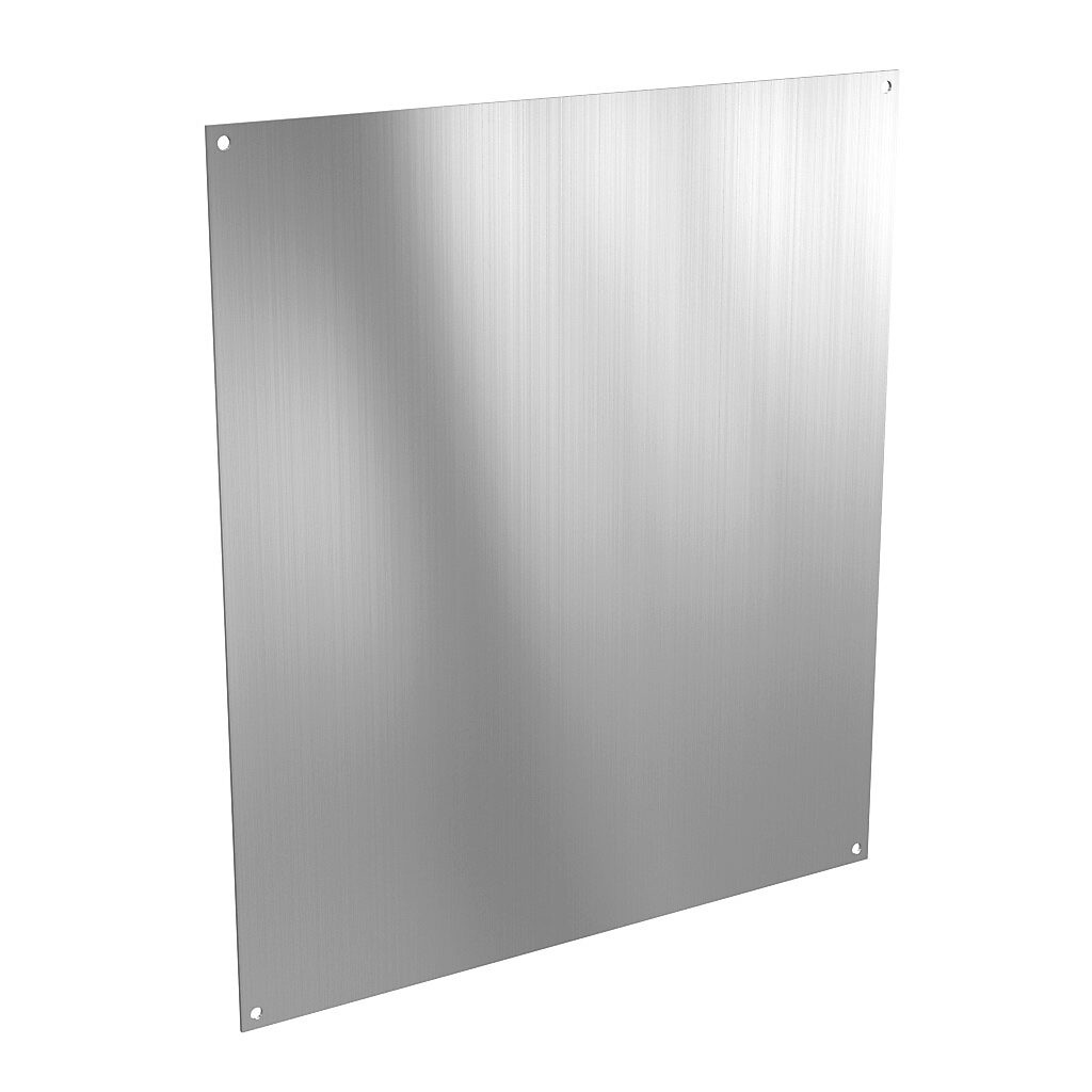 AttaBox subpanel, 3003-H14 aluminum. For use with AH18164xxx and AHxx181610xxx Heartland series enclosures.-BP1816A
