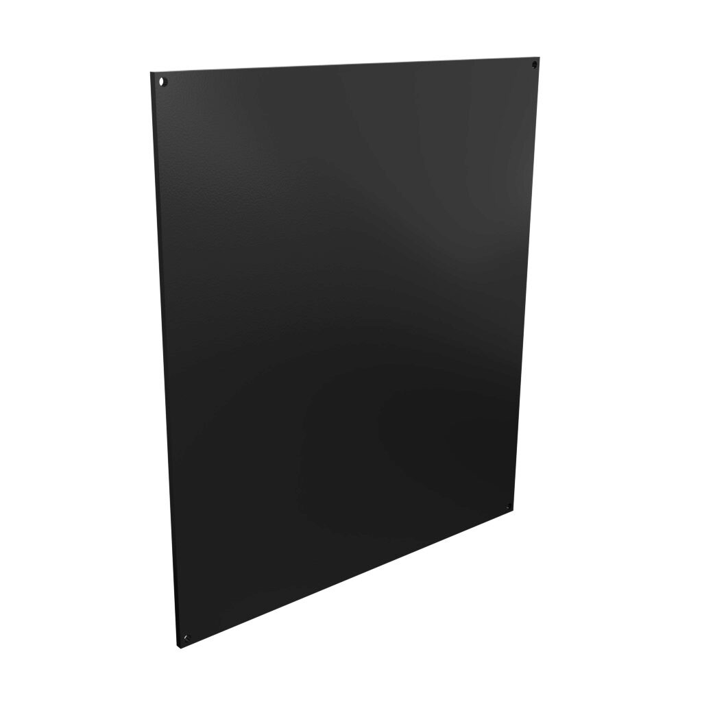 AttaBox subpanel, ABS plastic, black. For use with AH18164xxx and AHxx181610xxx Heartland series enclosures.-BP1816ABS