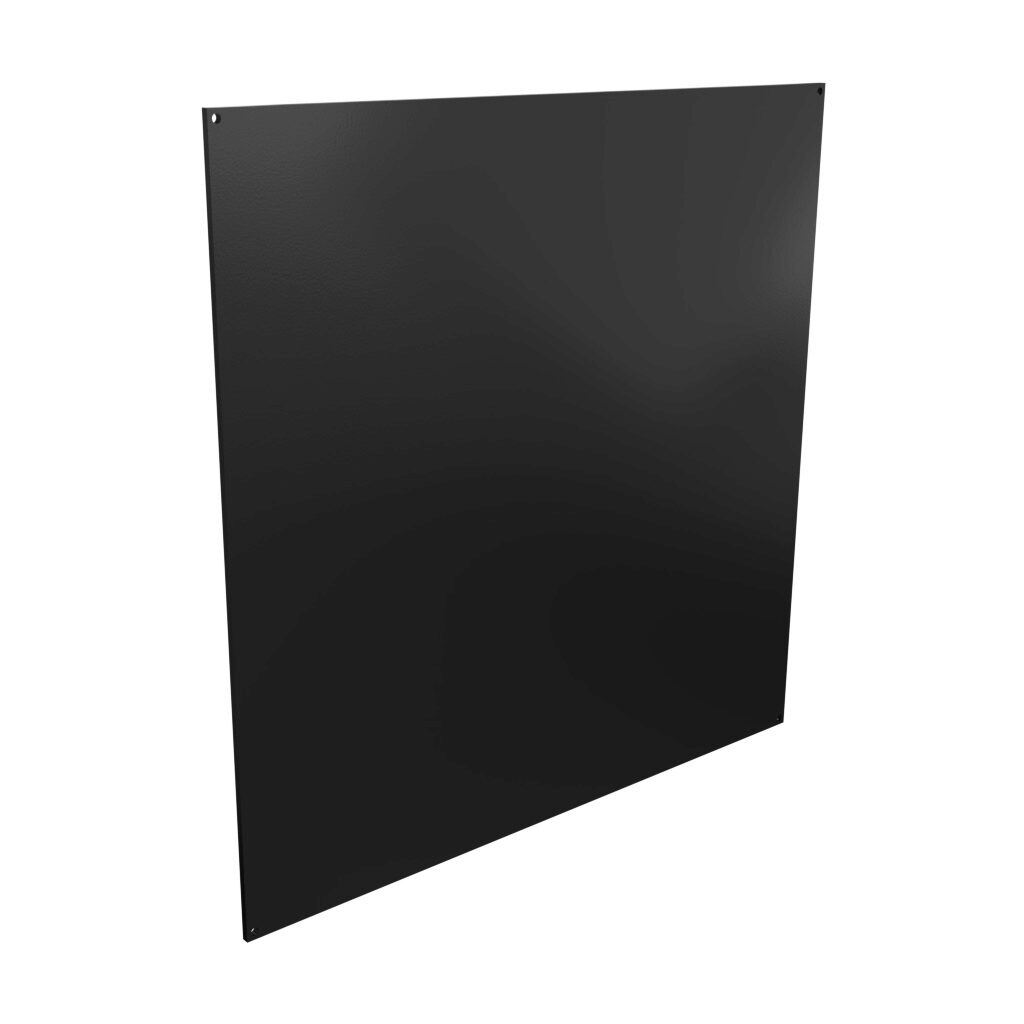 AttaBox subpanel, ABS plastic, black. For use with AH24246xxx and AH242410xxx Heartland series enclosures.-BP2424ABS