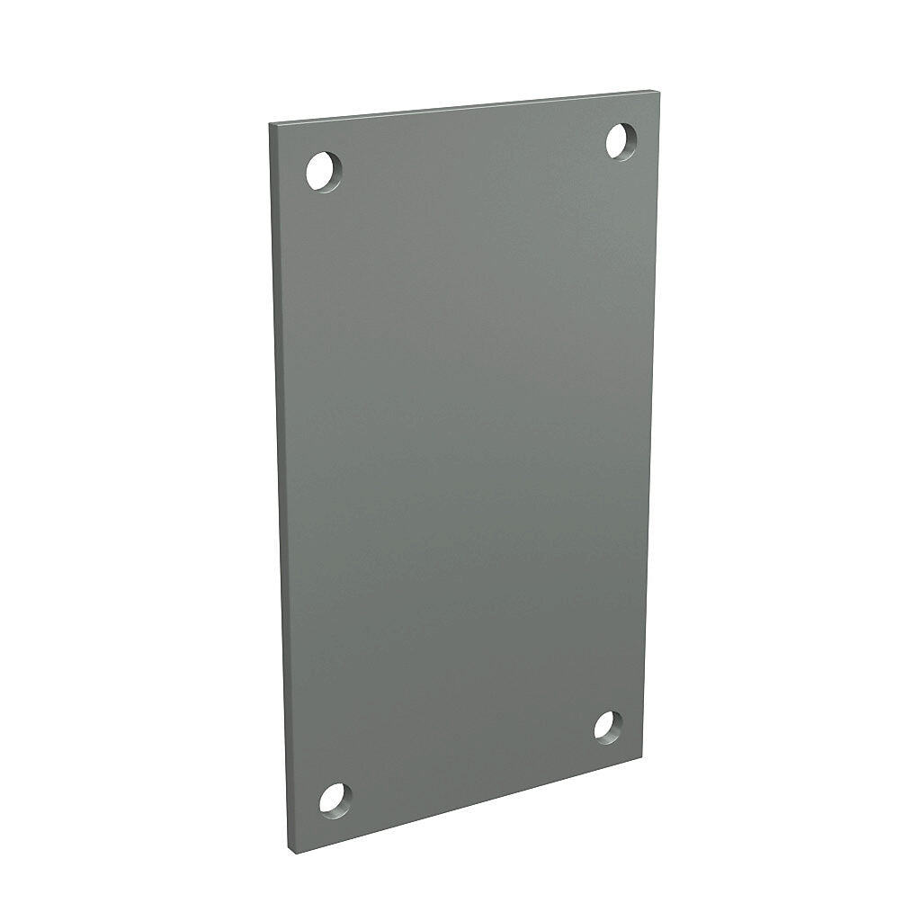 AttaBox subpanel, fiberglass, gray. For use with 6x4 (HxW) Mx604xx & WH-M604Hxx MachoBox series enclosures.-BP64FG