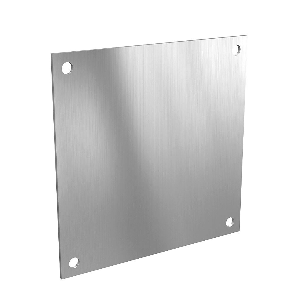 AttaBox subpanel, 3003-H14 aluminum. For use with AHx664xxx Heartland series enclosures.-BP66A