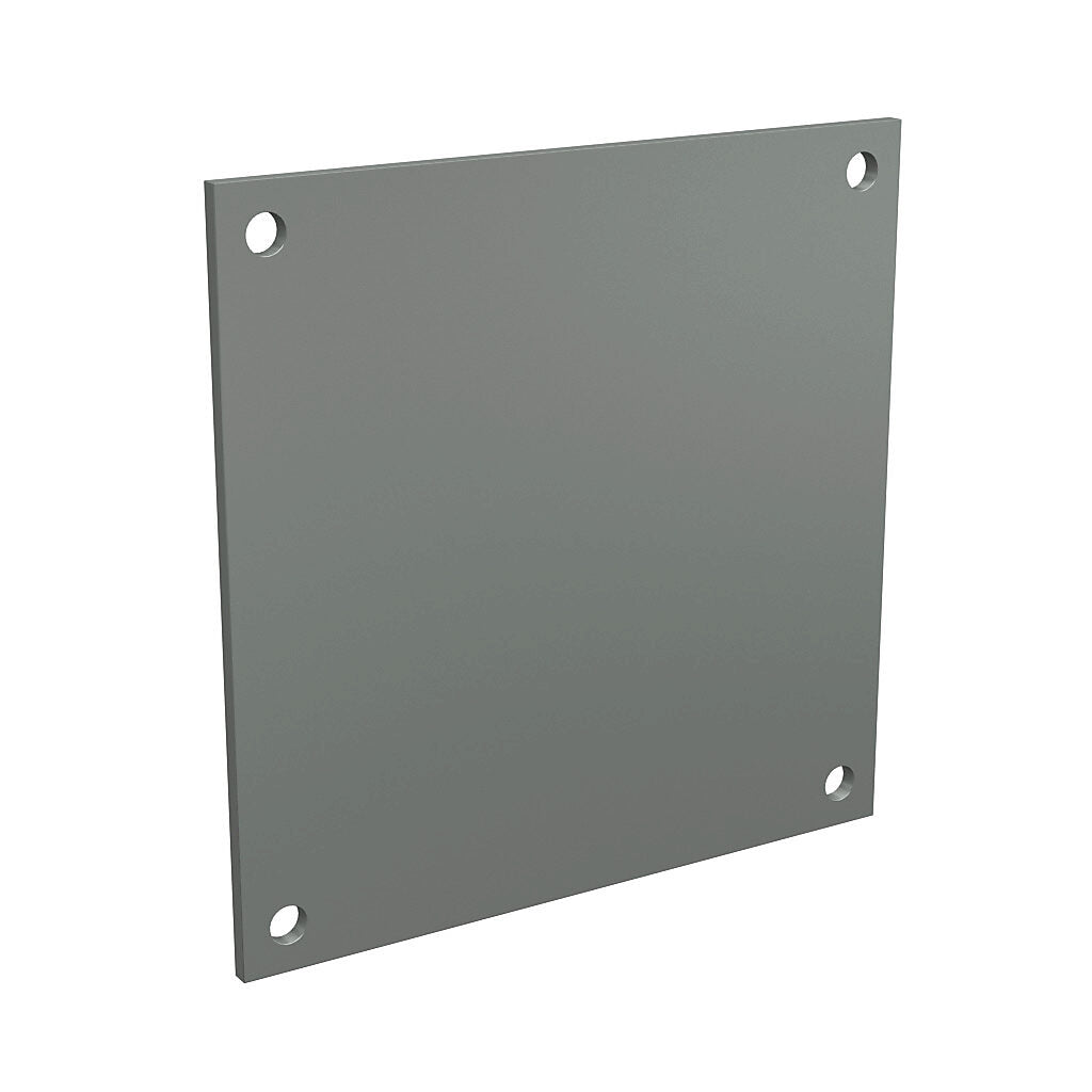 AttaBox subpanel, fiberglass, gray. For use with 6x6/7x7 (HxW) FRx60604xx Freedom series, Mx606xx & WH-M606Hxx MachoBox series, CE707xx Centurion series and CO4PBW pushbutton enclosures.-BP66FG