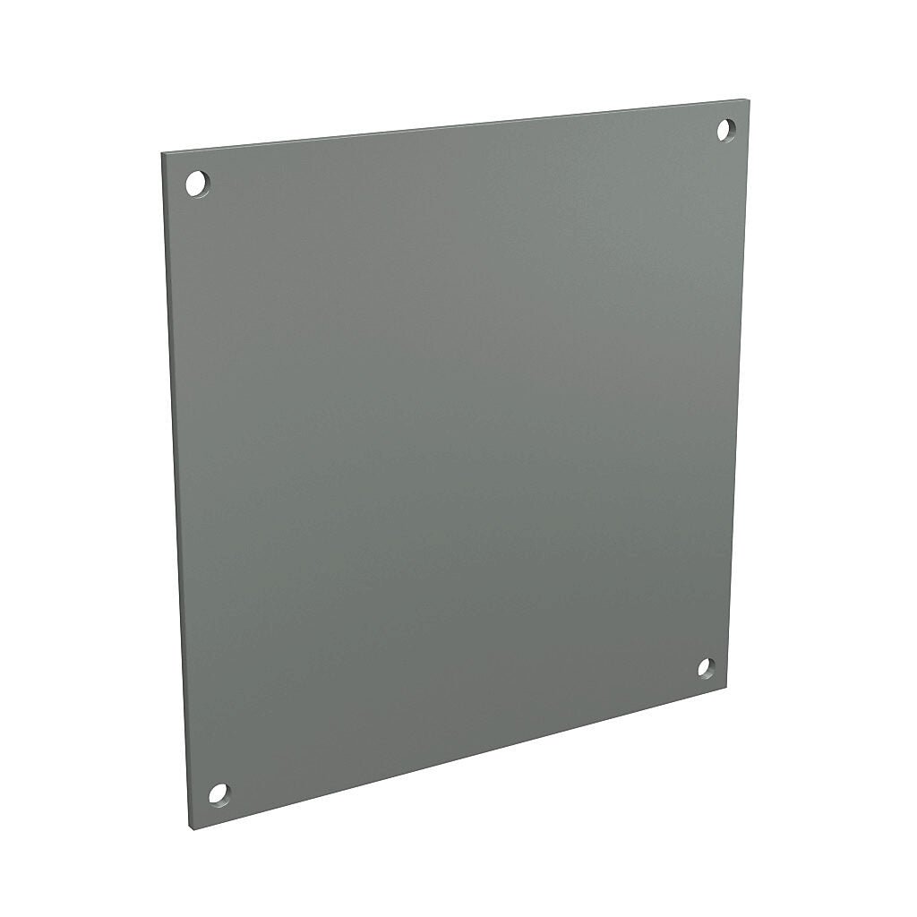 AttaBox subpanel, fiberglass, gray. For use with 8x8 (HxW) FRx80804xx Freedom series and Mx808xx MachoBox series enclosures.-BP88FG