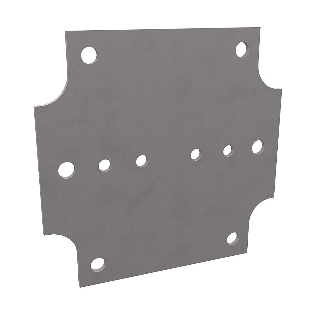 AttaBox subpanel, phenolic resin hard paper. For use with 3x3 (HxW) BB0808xxW & BBCC080805W BantamBox series enclosures.-BPB0808P