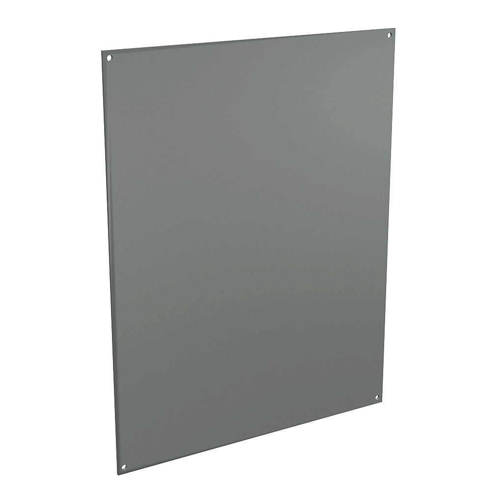 AttaBox subpanel, fiberglass, gray. For use with 20x16 (HxW) FRx201610xx Freedom series and Mx808xx & WH-M2016Hxx MachoBox series enclosures.-BPM2016FG
