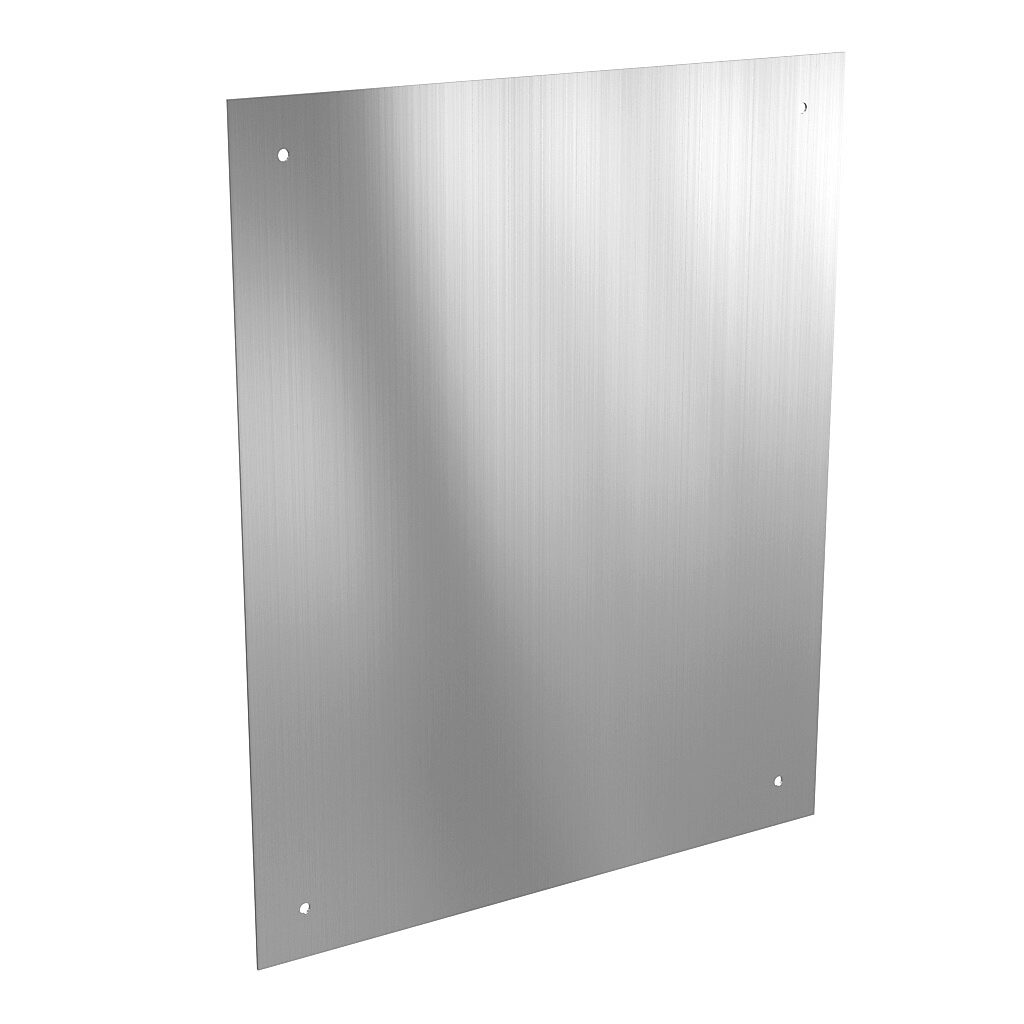 AttaBox subpanel, 3003-H14 aluminum. For use with 24x20 (HxW) M2420xxx MachoBox series enclosures.-BPM2420A