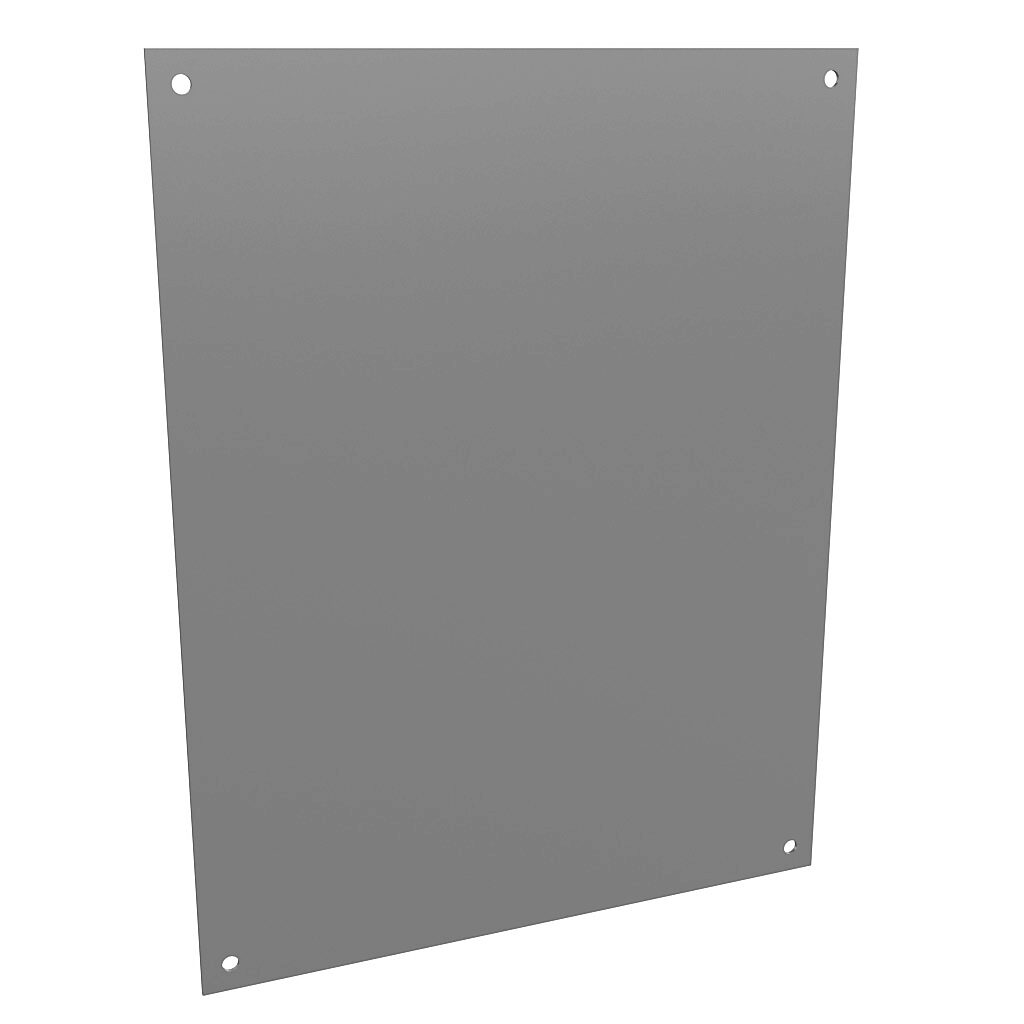 AttaBox subpanel, 3003-H14 aluminum. For use with 24x30/30x24 (HxW) Mxxxx4HPL MachoBox series enclosures.-BPM3024A
