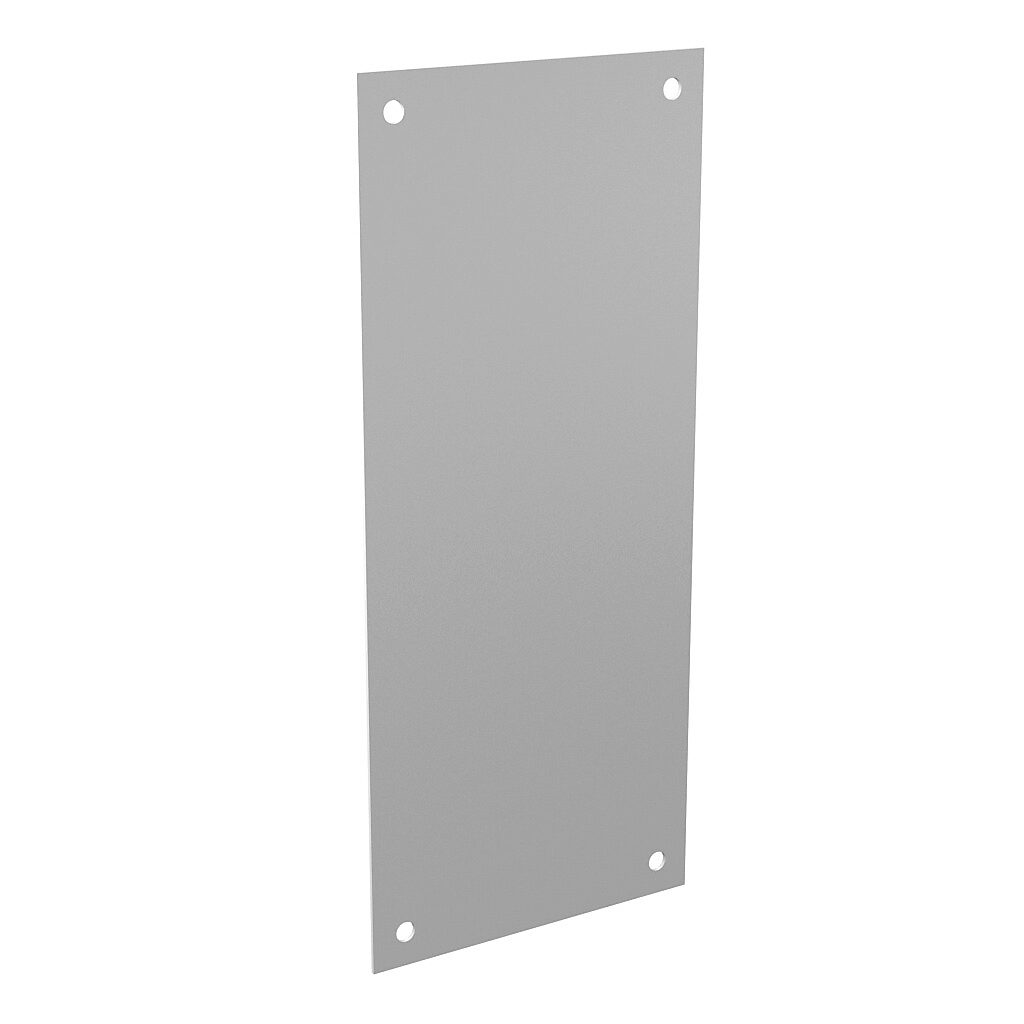 AttaBox subpanel, carbon steel, white, powder coat finish. For use with 24x12 (HxW) T2412xxHWT & TW241210HWT Triton series enclosures.-BPT2412CS